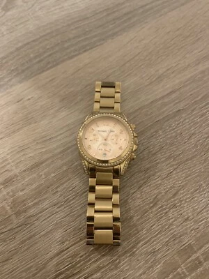 Michael Kors Ladies Blair Gold Chronograph Watch - MK5166 - Image 1 of 2