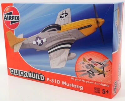 Airfix 21cm Long Model Aircraft J6016 - P-51D Mustang Quick Build Kit - Image 1 of 4