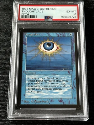 Beta Thoughtlace Limited Edition Magic the Gathering MTG PSA EX-MT - Image 1 of 2