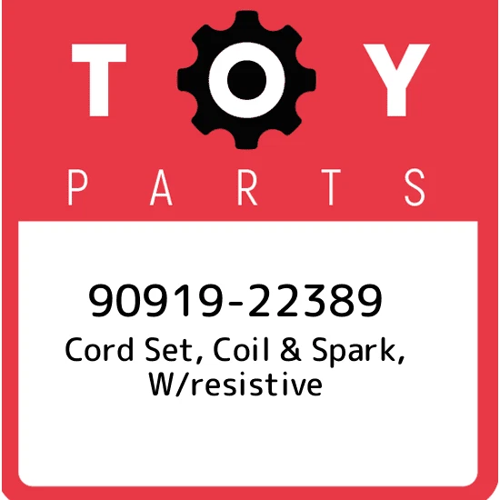 90919-22389 Toyota Cord set, coil & spark, w/resistive 9091922389, New Genuine O - Image 1 of 1