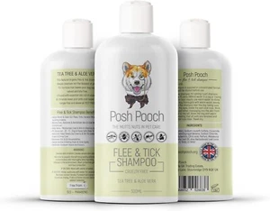 Flea & Tick Shampoo For Dogs Natural 15:1 Anti-Bac Itch Dry Cracked Skin Shampoo - Picture 1 of 4