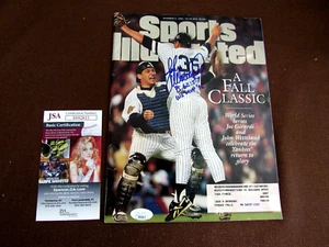 JOHN WETTELAND 96 WS MVP YANKEE SIGNED AUTO 1996 SPORTS ILLUSTRATED MAGAZINE JSA - Picture 1 of 3