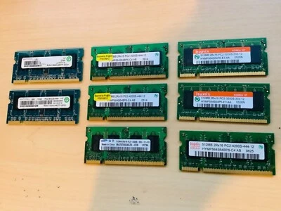 KINGSTON HYNIX RAMAXEL LAPTOP MEMORY DDR2 PC2 512MB, AND 1GB - Image 1 of 2