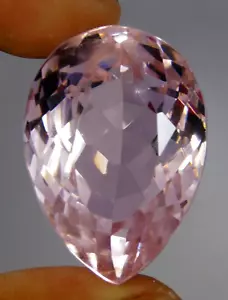 AAA 67,10 ct. großer rosa Kunzit Birnenschliff facettierter loser Edelstein @Geburtstag Frauen - Bild 1 von 7