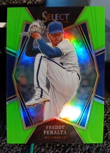 2022 Panini Select #168 Freddy Peralta #d/99 Baseball Prizm Verde - Foto 1 di 2
