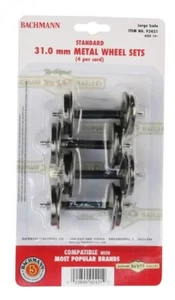 Bachmann G Metal Wheel Set Large 1.25in 31mm pkg(4) 92421 - Picture 1 of 2