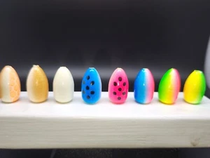 24 Pompano Bullet Floats Whiting Walleye  fishing floats 20 mm glow sand flea - Picture 1 of 35