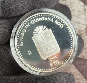 México - 10 Pesos - 2004 Monedas de los Estados - Quintana Roo - ¡10.000 Acuñadas! - Imagen 1 de 6