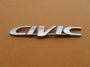 96 97 98 99 00 HONDA CIVIC TRUNK REAR EMBLEM LOGO BADGE SIGN SYMBOL USED A45721 - Picture 1 of 3