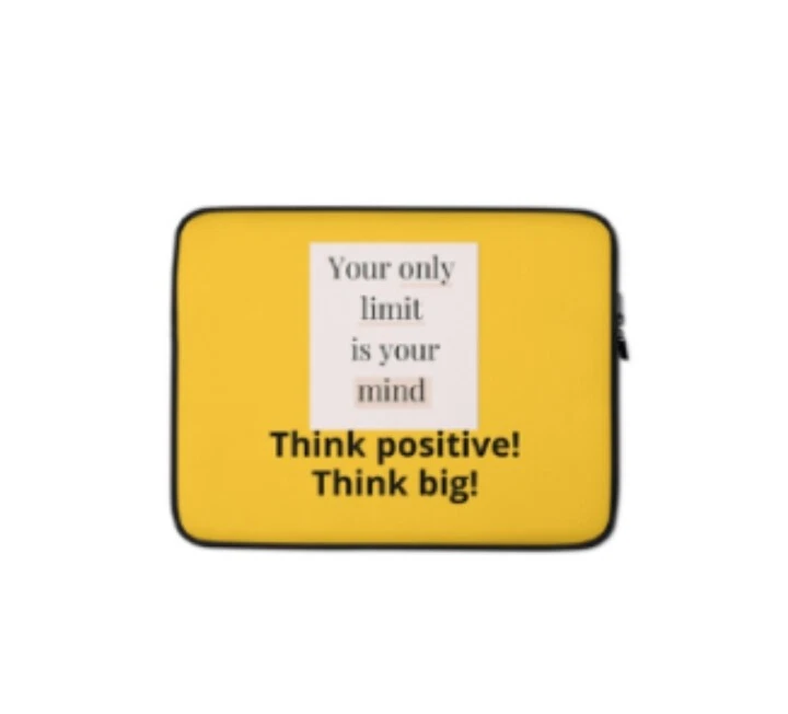 Fundas para computadora portátil Think Positive Think Big de 13 pulgadas Foto 1 de 1