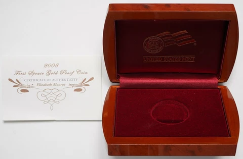 2008 First Spouse 'Elizabeth Monroe' Box & COA ONLY (X:17) Cover