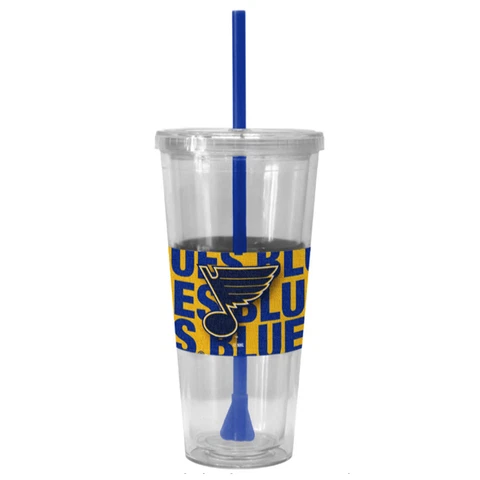 Boelter Brands NHL St. Louis Blues Bold Neo Sleeve 22 oz. Straw Tumbler Cover