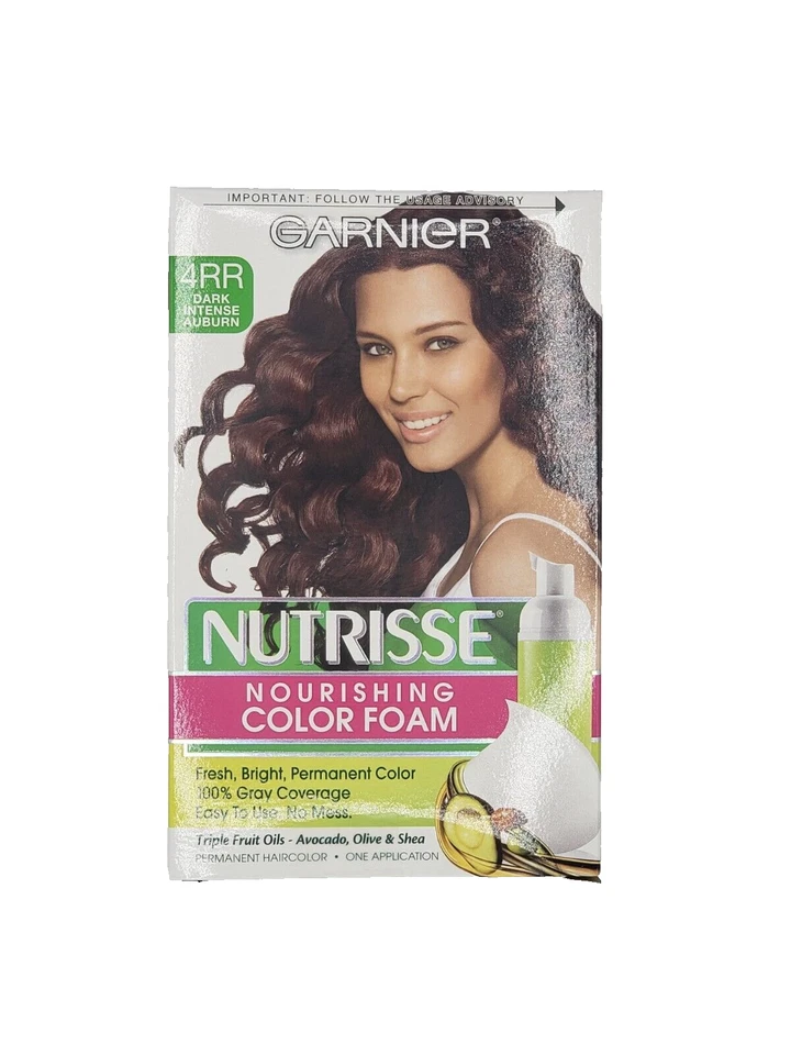 NUEVO Garnier Nutrisse Color Espuma Nutrisse 4RR Castaño Rojizo Oscuro Intenso Foto 1 de 1