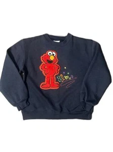 Vintage 90s Elmo Sesame Street Crewneck Sweatshirt Size Youth M - Picture 1 of 8