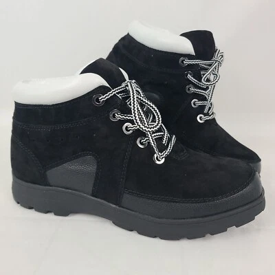 NUEVO Array Mujer Mazie Cuero Negro Botín Plano Zapato Talla 11 Nuevo en Caja Foto 1 de 4