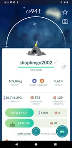 Shiny Sandygast - Read Description - Picture 1 of 1