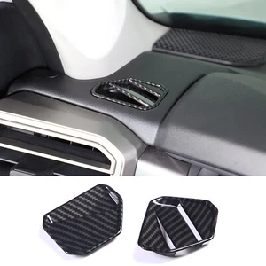Dashboard Side Air Outlet Frame Trim ABS Carbon Cover For Toyota Sequoia 2023-24 - Picture 1 of 11