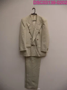 Walkers johnnie walker Men's 2 Suit Beige 42" Chest/32" Long Blazer. 29" Waist - Picture 1 of 10