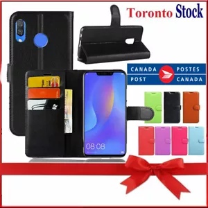 For Huawei P20 Pro Lite Wallet Card Holder Pocket Shockproof Flip Case Cover - Picture 1 of 28