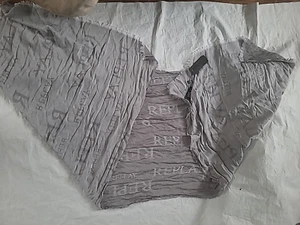 Replay Unisex Scarf Grey Lightweight 85cm by 69cm Brand New - Picture 1 of 8