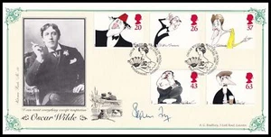 Stephen Fry Firmado 1998 GB Comediantes Oscar Wilde Bradbury VP121 FDC Windermere - Imagen 1 de 2