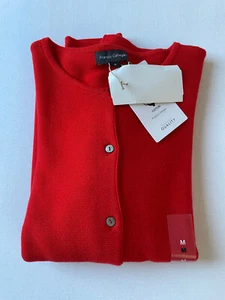 Franco Callegari Strickjacke, Cardigan, Jacke, Damen ,Gr. M, rot, Baumwolle - Bild 1 von 9