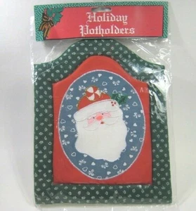 Decorative Christmas Holiday Table Mat Embroidered Santa Claus New In Package - Picture 1 of 12