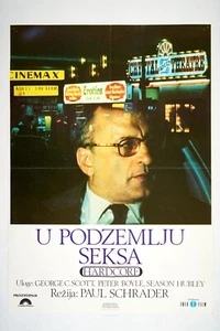 HARDCORE Original exYU movie poster 1979 GEORGE SCOTT PETER BOYLE PAUL SCHRADER - Picture 1 of 8