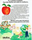  publicité Advertising 0422 1972  Blédina  aliments bébé petit pot  pommes 