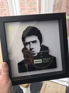 Liam Gallagher of Oasis - Stand By Me - Original Framed Vinyl Record Art 1997 - Picture 1 of 4
