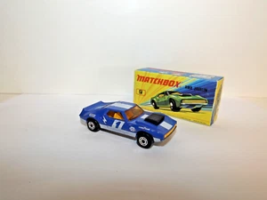 MATCHBOX S/F NO. 9-B AMX JAVELIN CAM CRACKER BLUE, SILVER BASE MIB - Picture 1 of 6