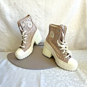 Converse Chuck 70 De Luxe Heel Hi Chaotic Neutral Egret Womens 5.5 Mens 3.5 - Picture 1 of 14
