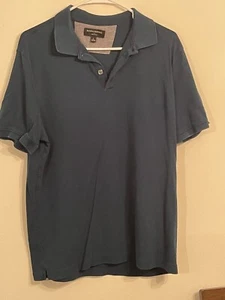 Mens Banana Republic Dark Green Dress Polo Shirt Size L - Picture 1 of 4