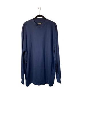 Camiseta masculina Ashworth azul longa algodão pima tamanho GG - Imagem 1 de 4