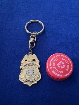 ANTIGUO LLAVERO POLICÍA MINNEAPOLIS MN MINNESOTA Foto 1 de 2