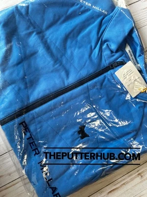 * 新 * Scotty Cameron Peter Millar Crown Sport 全拉链 Scotty 狗 蓝色 — 第 1/3 张图片