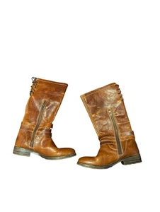 Bed Stu Women's Leather Distressed Boots Cobbler Series Size 8 - Picture 1 of 8