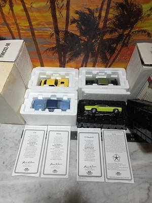 matchbox car 1/43 pontiac GTO Cuda Plymouth 1970 Plymouth GTX lot of 4 Diecast - Image 1 of 4