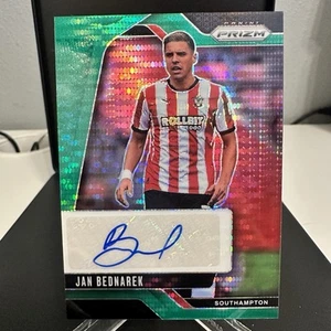 2024-25 Panini Prizm Premier League Soccer Jan Bednarek Auto #S-JB Green Pulsar - Bild 1 von 3