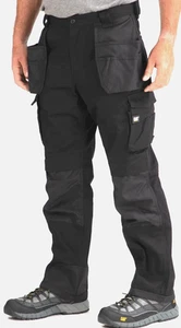Caterpillar CAT Utility Pants Mens Black Work Cargo Trademark TOUGH 32 X 30 - Picture 1 of 12