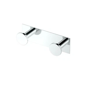 1284 Moderno Gancho Doble Glam, Cromo/Montado en la Pared Dos Ganchos con Montaje de 6.50"... - Imagen 1 de 7