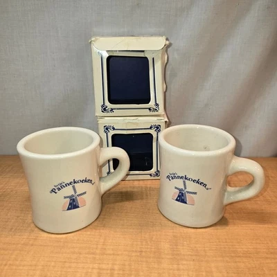 Taza de café Sytje's Pannekoeken Restaurants antigua cena de colección con caja holandesa de colección Foto 1 de 4