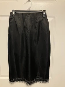 NWT Vintage NIKI by NIKI LIVAS Black Beaded Midi Skirt Size 4 - Picture 1 of 8