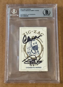 CHEECH & CHONG SIGNED ZIG-ZAG ROLLING PAPERS BECKETT BAS - Picture 1 of 2