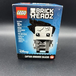 Lego Brick Headz Captain Armando Salazar #10 (41594) Disney 2017 Retired Sealed - Picture 1 of 8