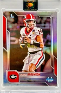 GUNNER STOCKTON RARE SSP SILVER HOLO REFRACTOR INVESTMENT CARD GEORGIA MINT - Picture 1 of 1