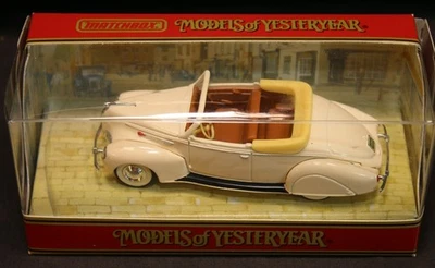 1938 Lincoln Zephyr Convertible 1:43 Diecast Matchbox Models of Yesteryear - Image 1 of 4