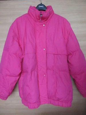 DAUNEN Daunenjacke Gr.44 Damen winddicht rosa Reißverschluss & Druckknopf - Bild 1 von 4