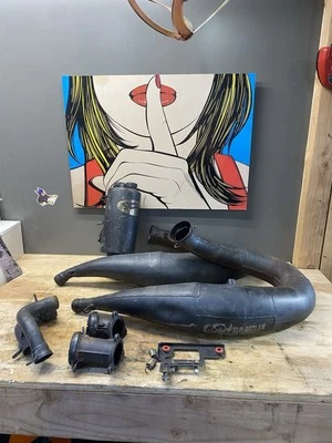 Polaris Slp Twin Outlaw Pipes 2019-2025 para 850 ejes y matriz algunas abolladuras Foto 1 de 4