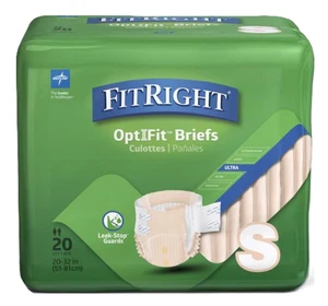 FitRight Ultra Windeln für Erwachsene, Einweg-Inkontinenzslips, klein, 60 Stück - Bild 1 von 7